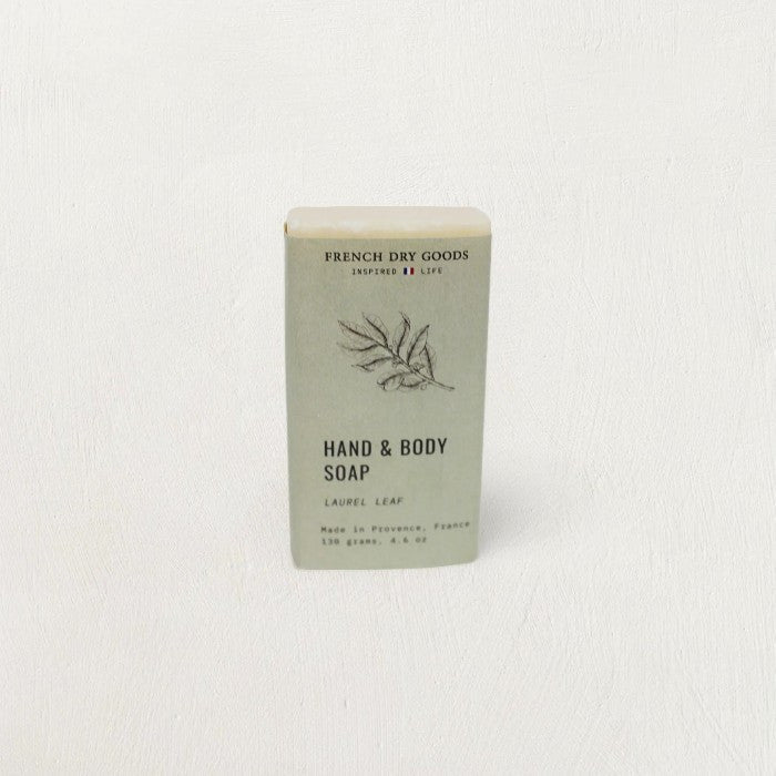 Solid Hand & Body Soap, Laurel Leaf Scent - Tampa Home & Garden Store