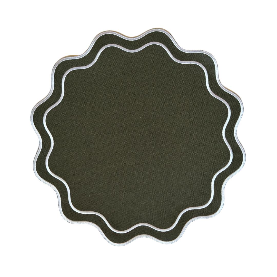Solid Navy Wave Placemat - Tampa Home & Garden Store