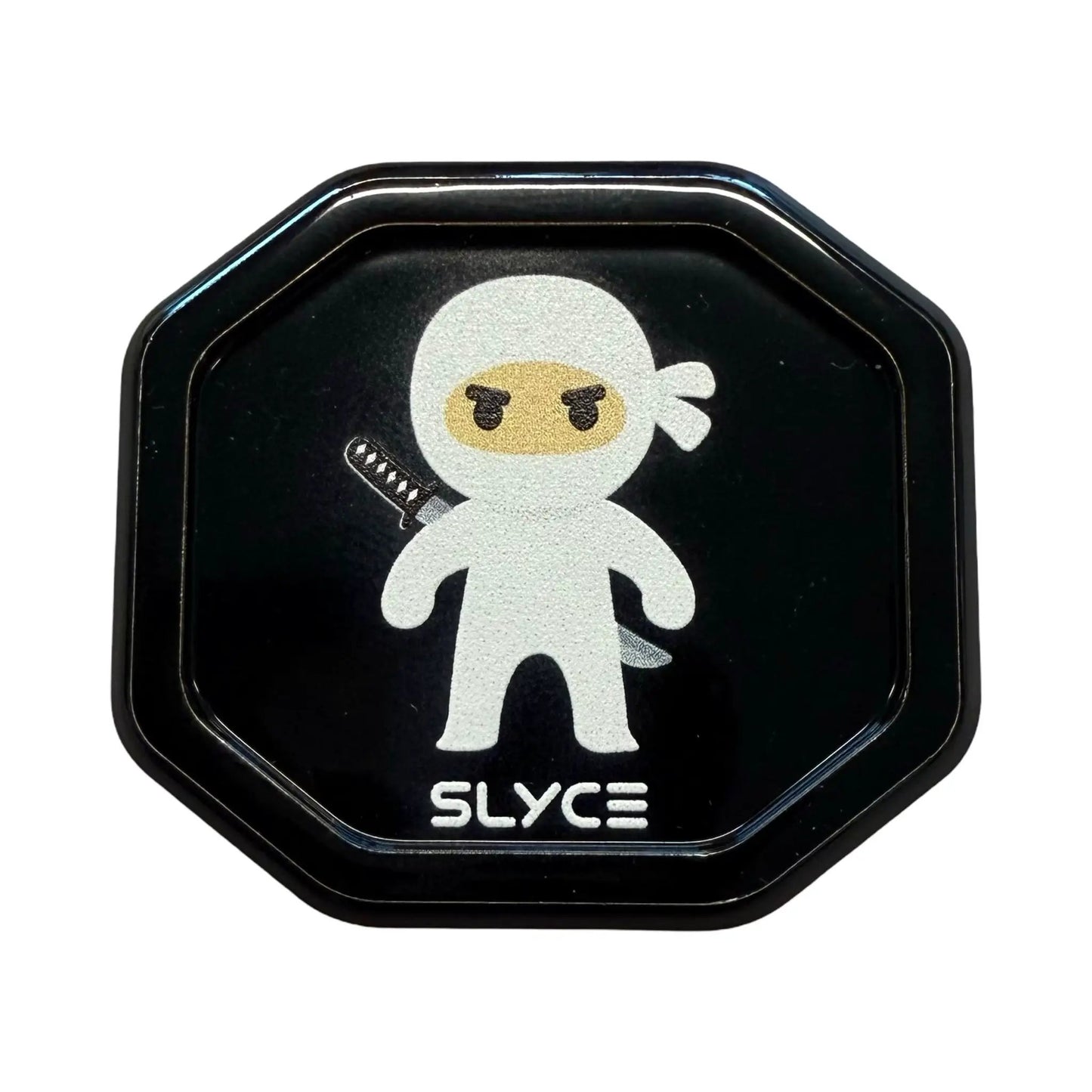 Special Edition Dink Ninjas SpeedCap Paddle Grip by Slyce Sport black tin lid with white skull logo on Tampa Home & Garden Store