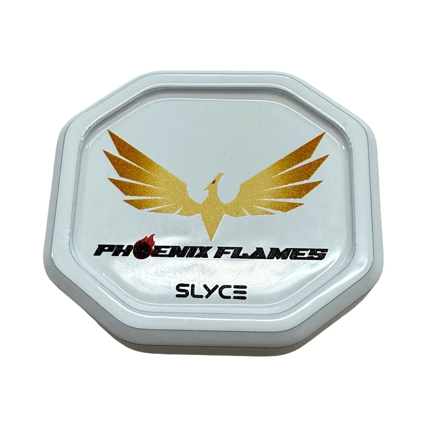 Special Phoenix Flames SpeedCap Paddle Enhancer tin lid with gold phoenix logo by Slyce Sport on Tampa Home & Garden Store