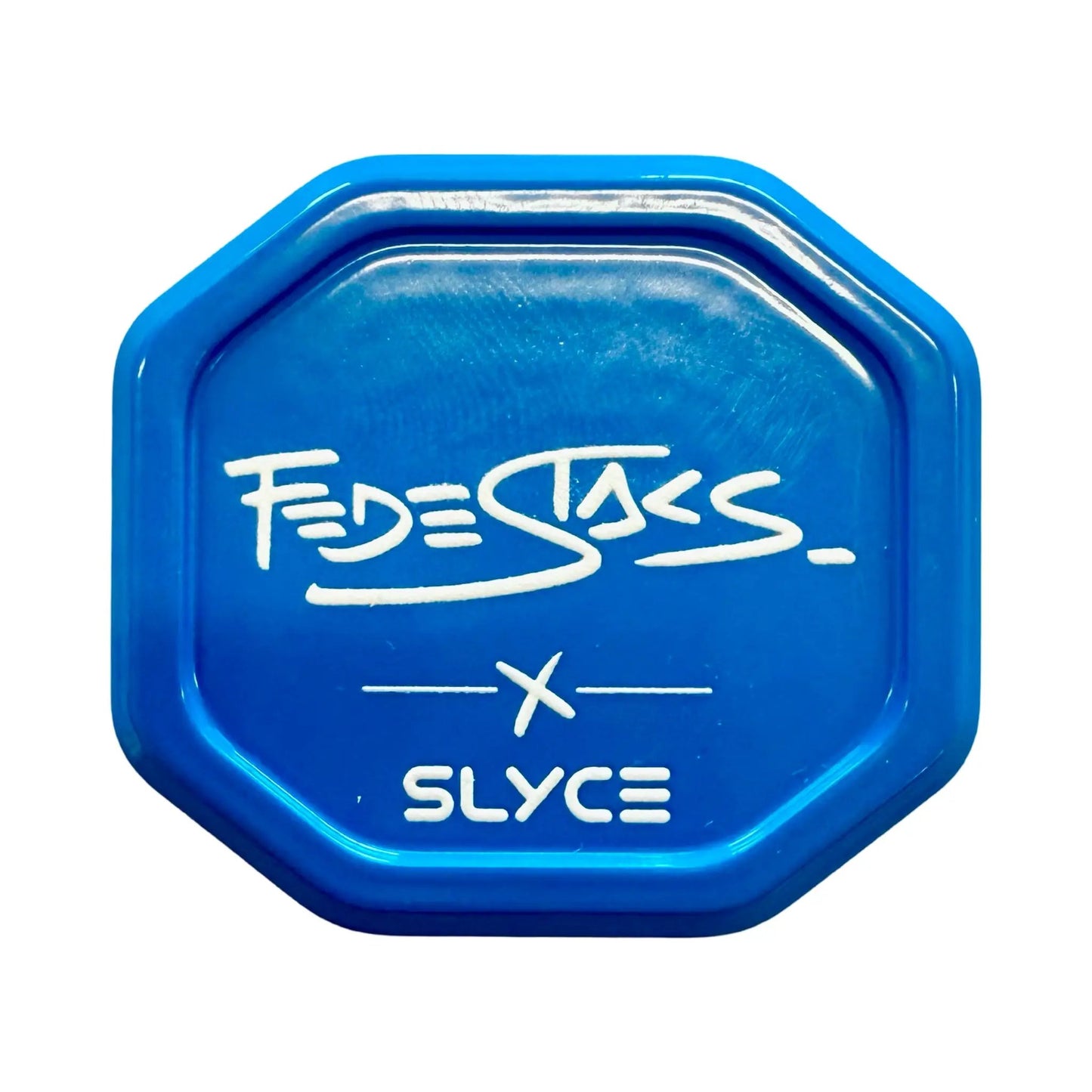 SpeedCap paddle tin by Slyce Sport; vivid blue metal case with white branding on Tampa Home & Garden Store