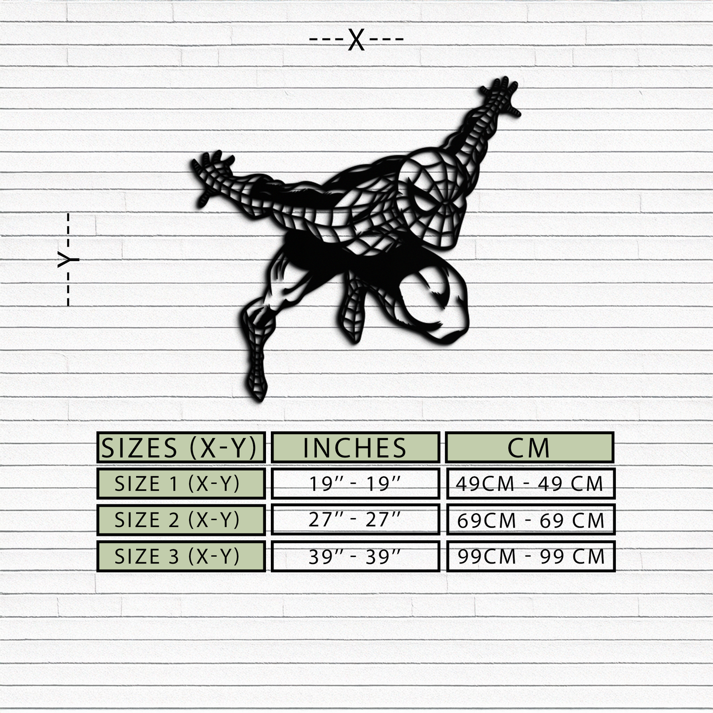 Spider-Man Metal Wall Art - Geometric Superhero Wall Decor - KAF155 - Tampa Home & Garden Store