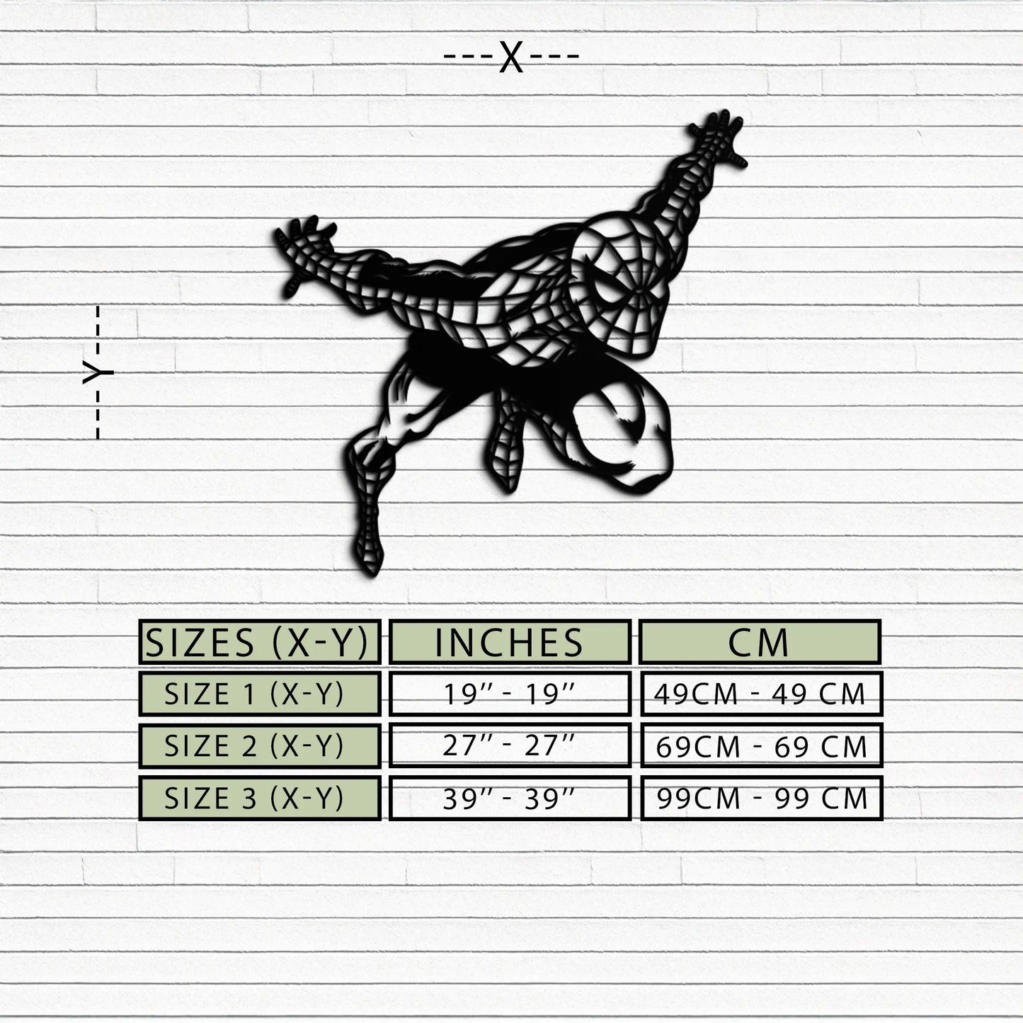 Spider-Man Metal Wall Art - Geometric Superhero Wall Decor - KAF155 - Tampa Home & Garden Store