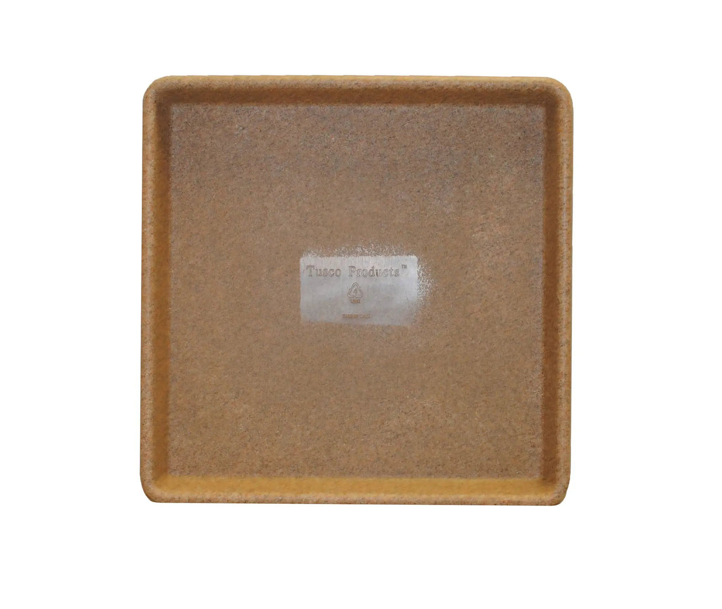 Square planter tray brown Tusco Products protective tray for floors and decks on Tampa Home & Garden Store
