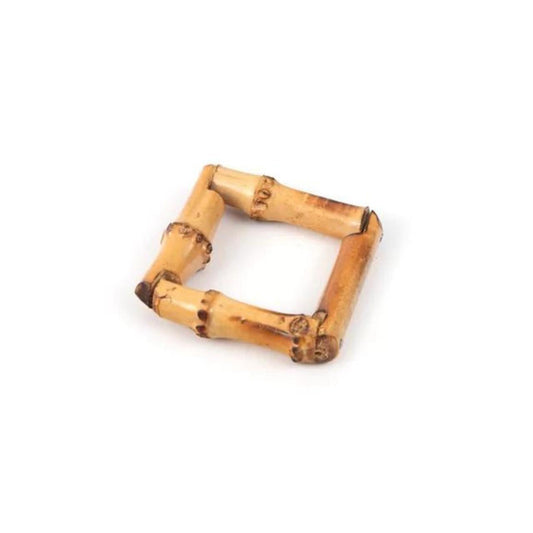 Rond de serviette carré en bambou