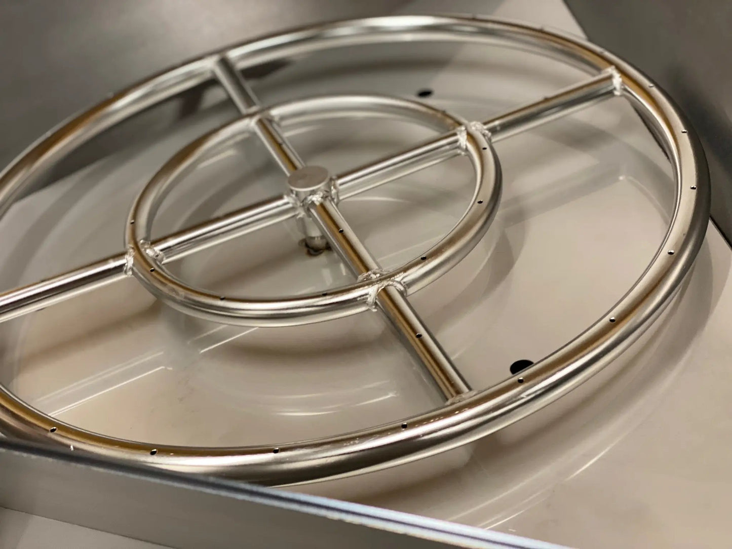 Stahl gas burner kit stainless steel circular burner ring for custom fire pits on Tampa Home & Garden Store