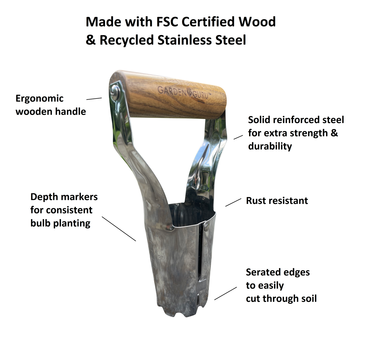 Stainless Steel Garden Bulb Planter - Tampa Home & Garden Store