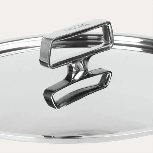 Stainless steel lid CRISTEL USA mirror-polished finish for pots and pans on Tampa Home & Garden Store