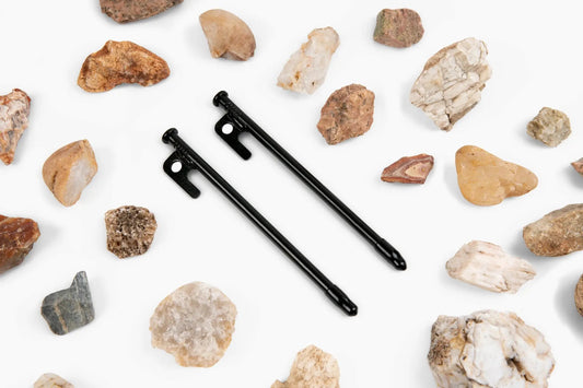 Moon Anchors steel ground stakes black for MoonShade and MoonWall set of 3 on Tampa Home & Garden Store