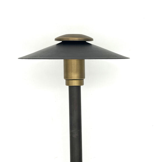 Stelvio Black Brass Adjustable Path Light Low Voltage Outdoor Lighting - Tampa Home & Garden Store