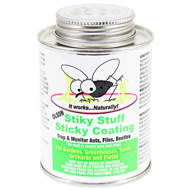 Stiky Stuff Sticky Coating 8 oz pest control can with cartoon fly for trapping ants, flies on Tampa Home & Garden Store