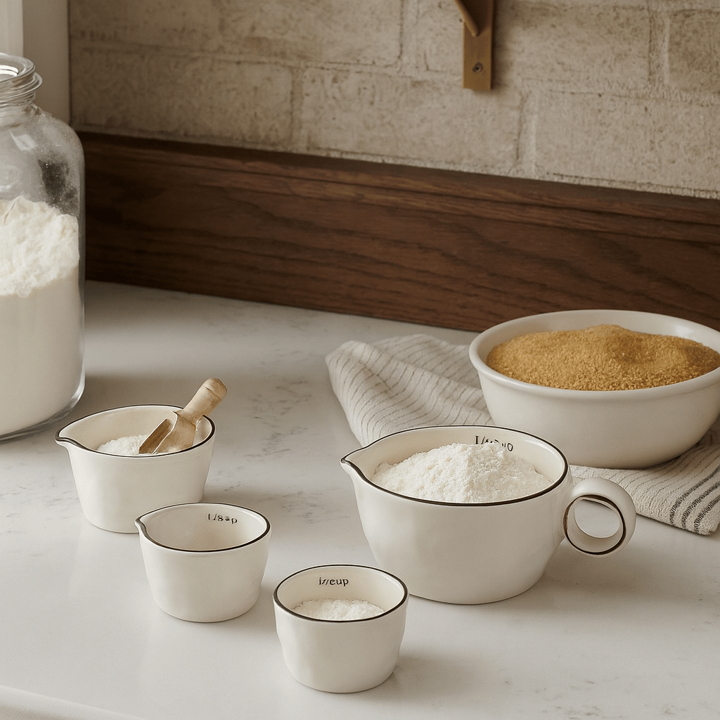 Stoneware Measuring Cups – Set of 4, Neutral Glaze - Tampa Home & Garden Store