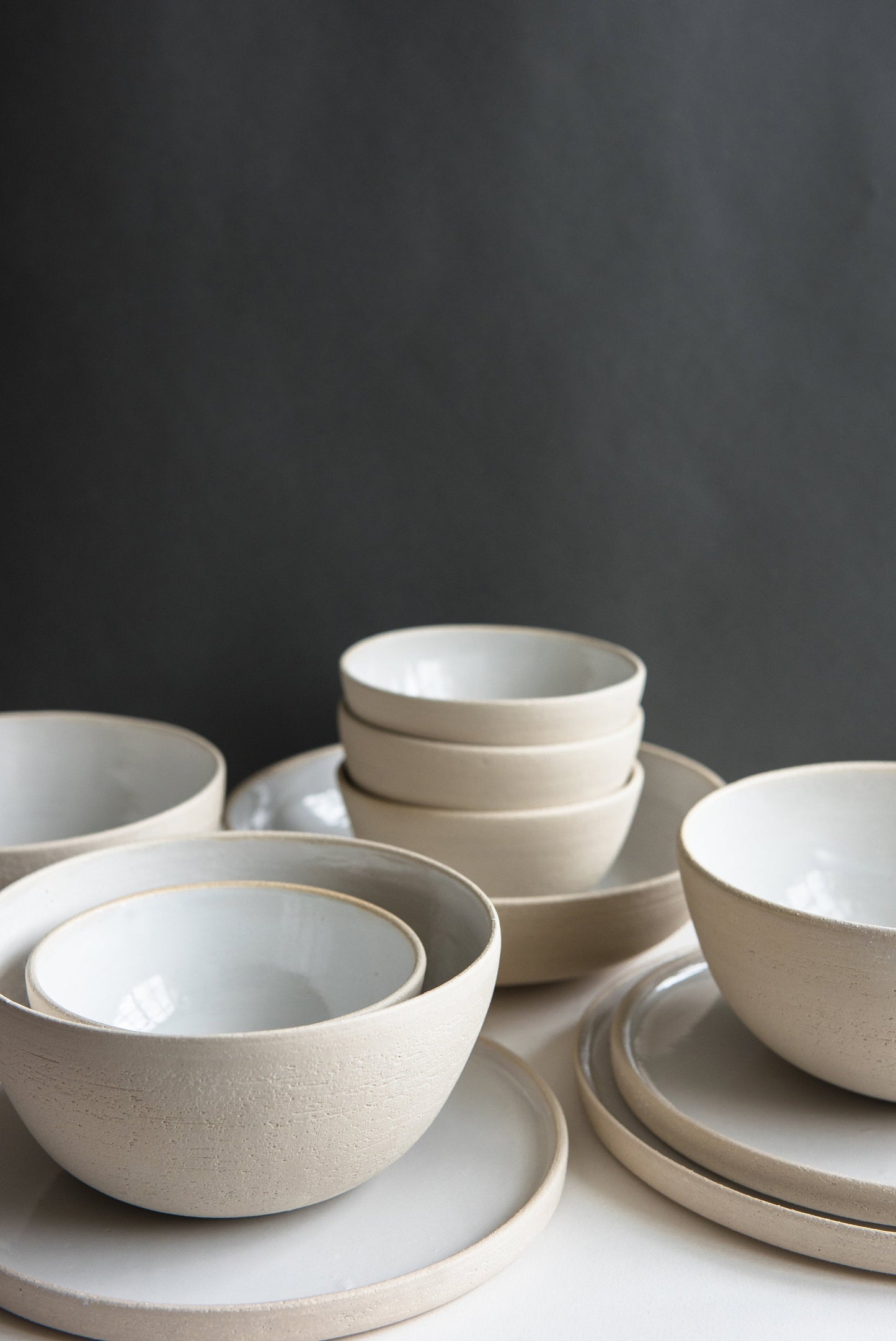 Handmade Stoneware and Ceramic Dinner Set