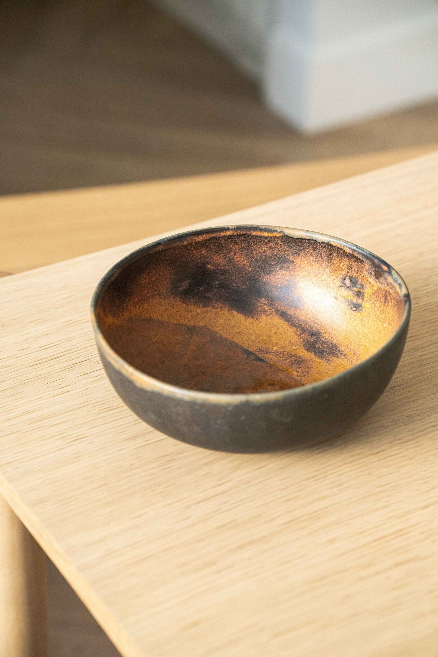 Handcrafted Rust Stoneware And Nesting Bowl Set