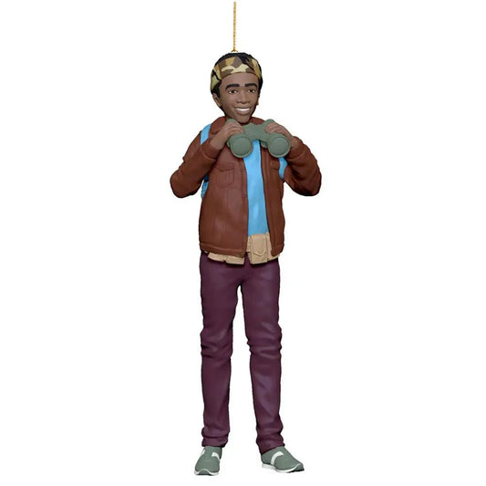 Stranger Things Lucas Ornament, brown jacket and blue shirt by The Country Christmas Loft on Tampa Home & Garden Store