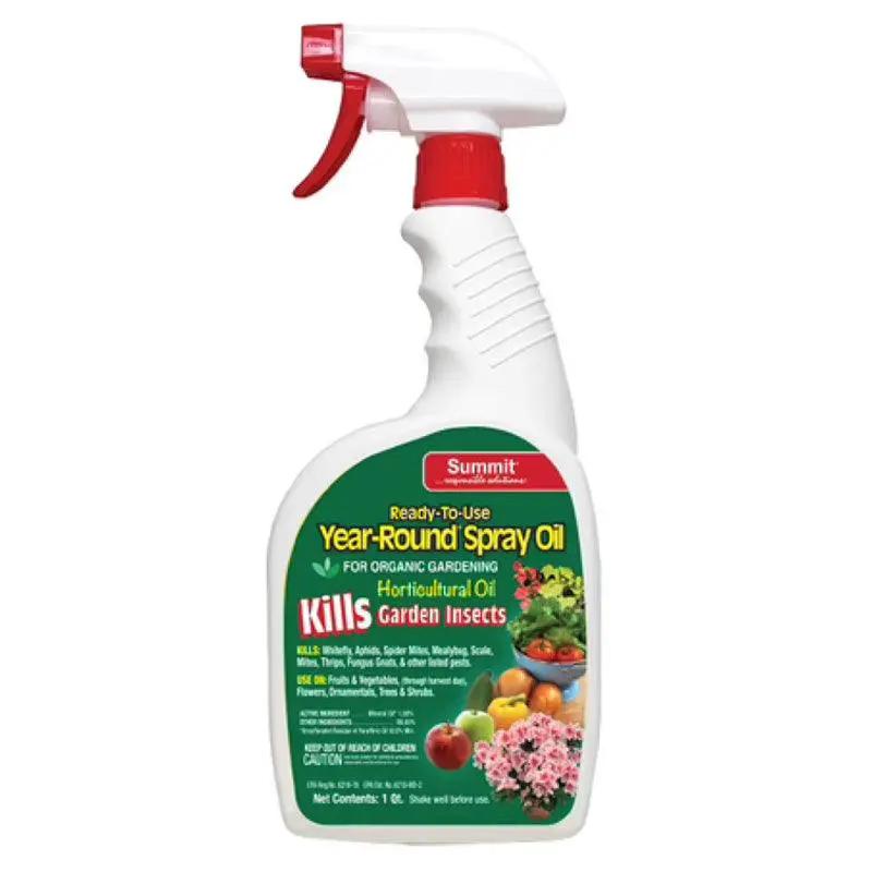 Summit Year-Round Horticultural Oil spray bottle, white with green label, organic pest control on Tampa Home & Garden Store