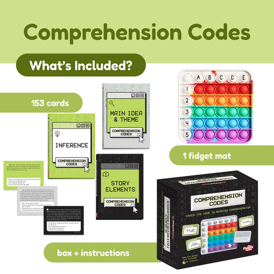 Super Reader Bundle by The Fidget Games - 153 cards, 1 fidget mat, box + instructions on Tampa Home & Garden Store