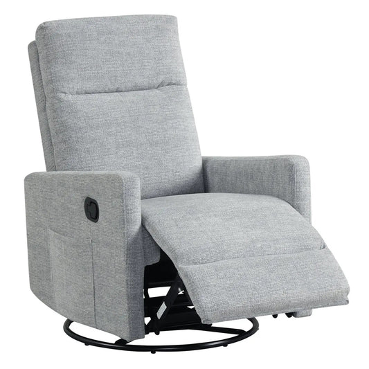 Swivel Rocking Chair Nursery Recliner With Back