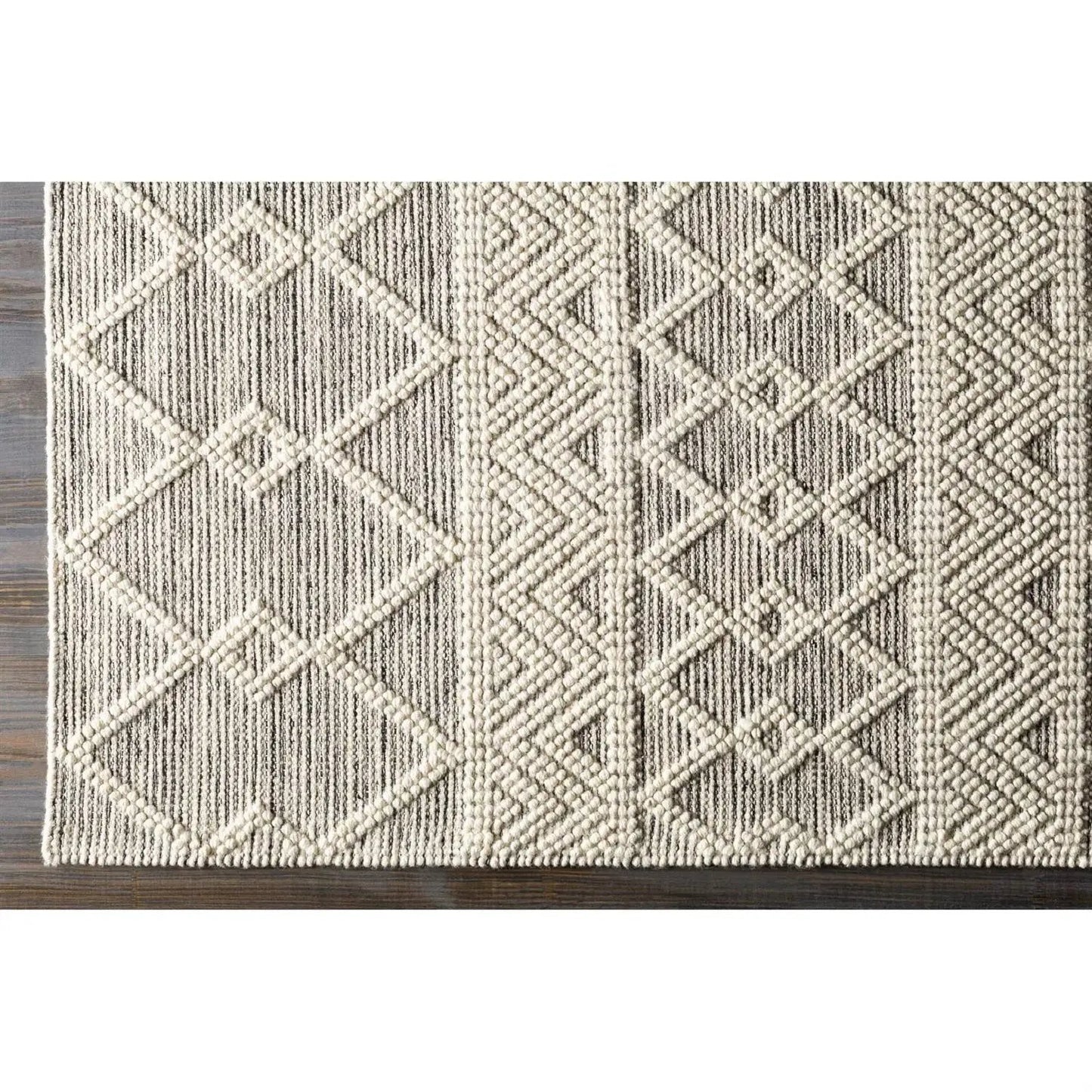 2-ft. x 3-ft. Hand Woven Wool Blend Grey Beige Ivory Persian Style Area Rug - Tampa Home & Garden Store