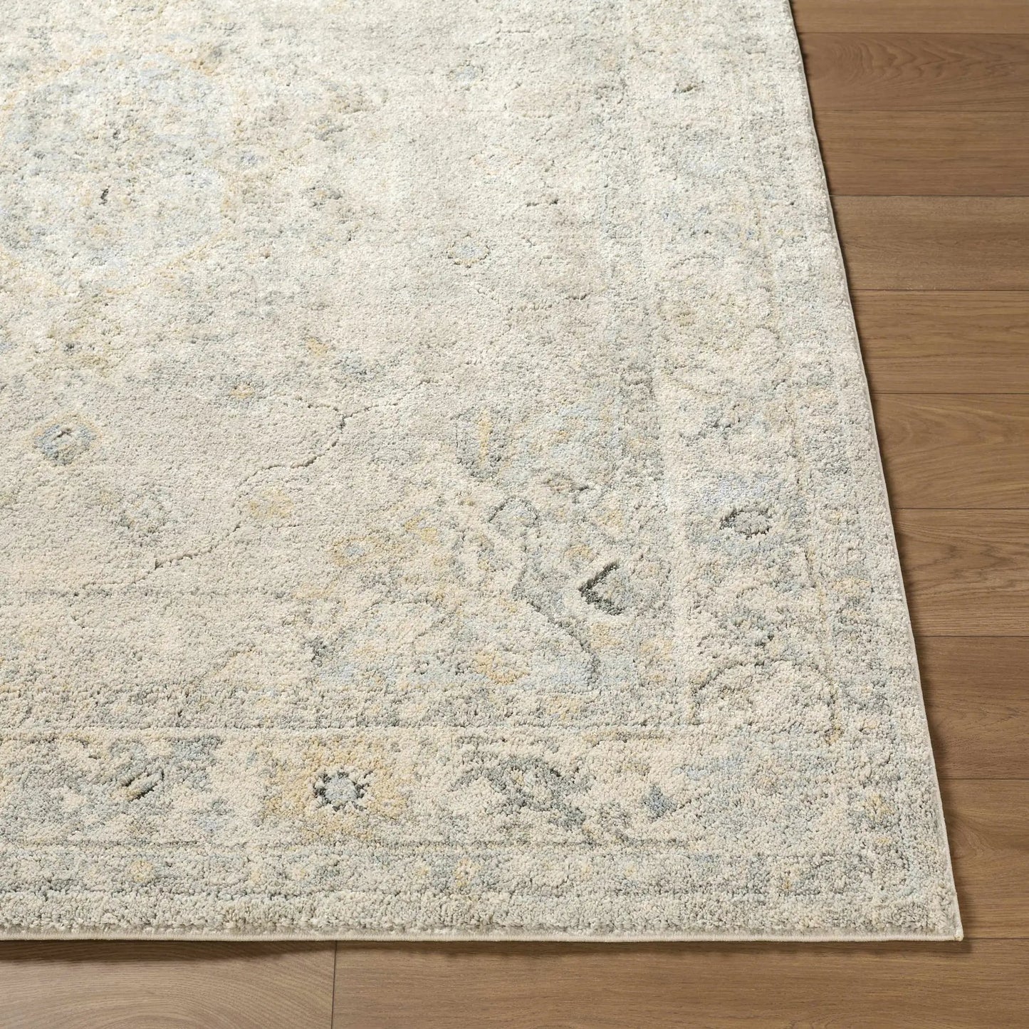 Tyche Light Gray Thick Luxe Area Rug, textured plush pile in light gray, Boutique Rugs on Tampa Home & Garden Store