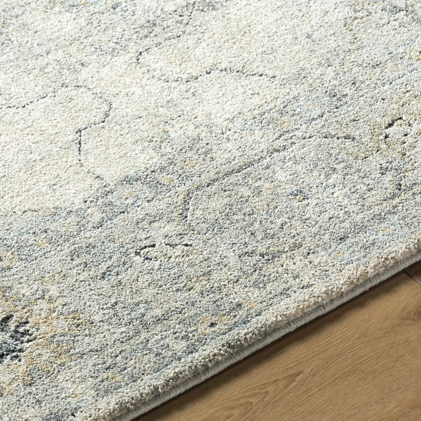 Tyche Beige Thick Luxe Area Rug Classic by Boutique Rugs; beige textured pile, rolled edge on Tampa Home & Garden Store