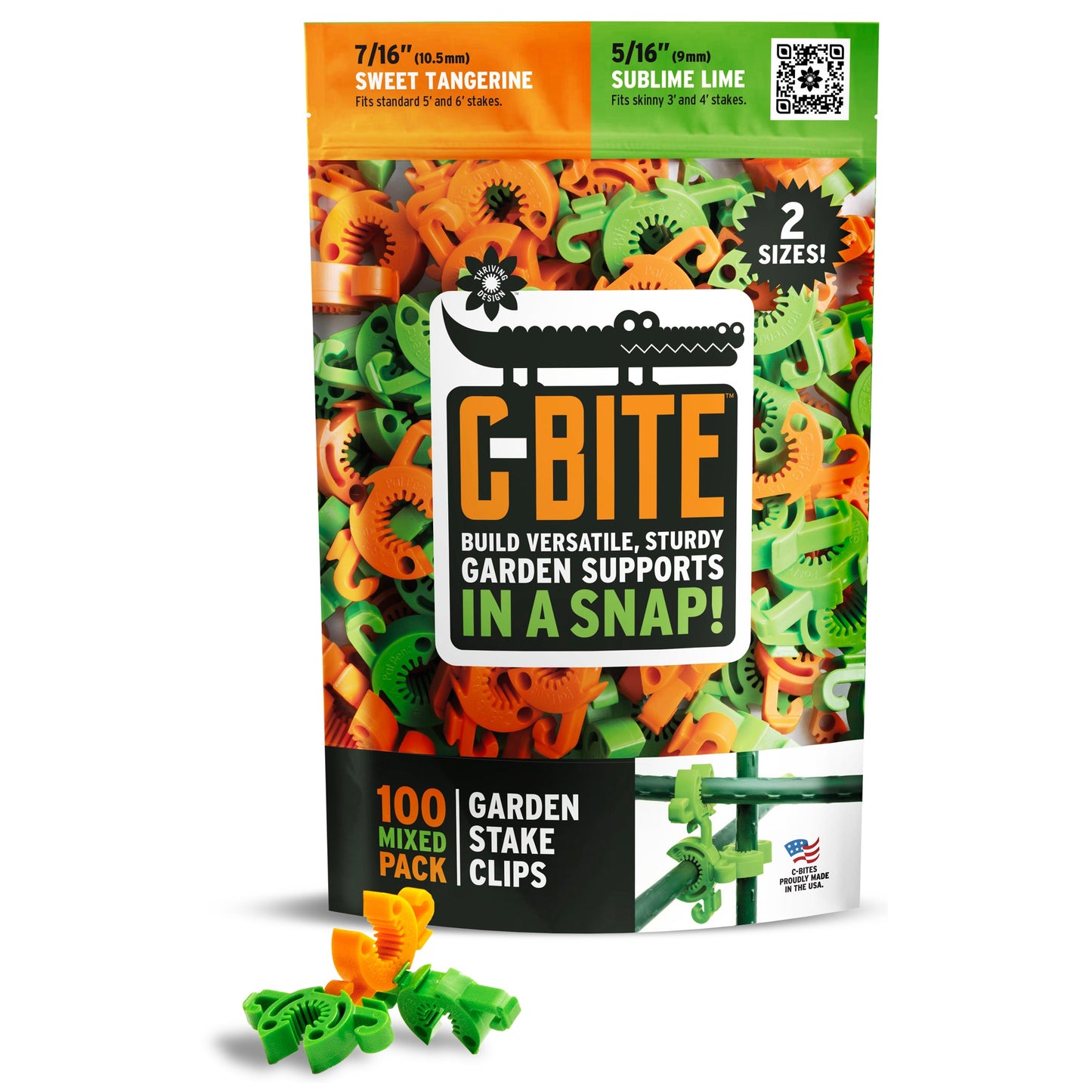 C-BITE Garden Stake Clips