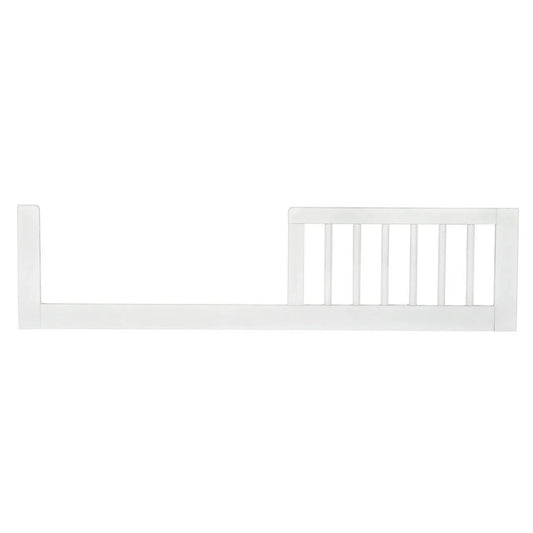 Toddler bed rail kit for crib conversion, white wooden rail with slats, HomePacific on Tampa Home & Garden Store