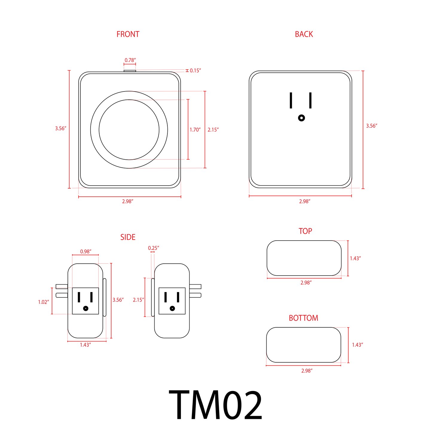 TM02 Plug In Timer Indoor Mechanical Clock for Garden Lights Transformers 24 Hour - Tampa Home & Garden Store