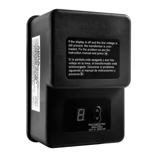 TS200 200W AC 120V Step Down Low Voltage Transformer with Digital Timer IP65 Waterproof - Tampa Home & Garden Store