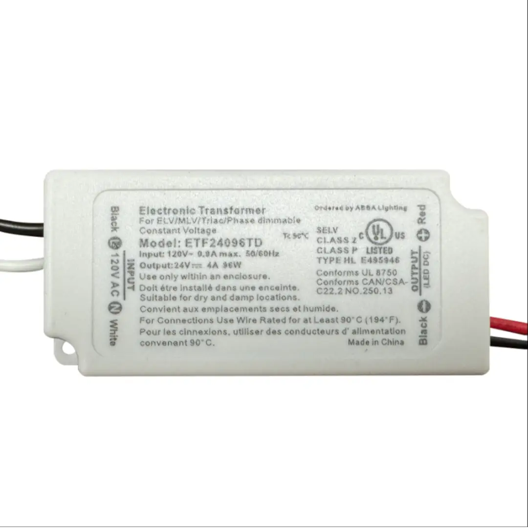 Low voltage transformer 24V DC 96W for LED strip lights, white Kings Outdoor Lighting on Tampa Home & Garden Store