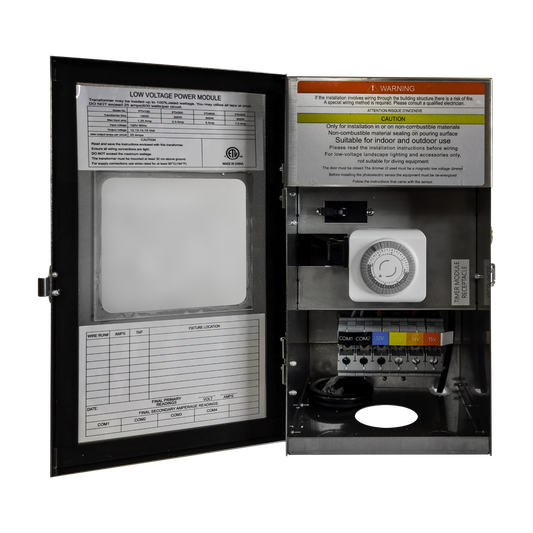 TSRPT600 600W multi-tap low voltage transformer with dial timer by Kings Outdoor Lighting on Tampa Home & Garden Store