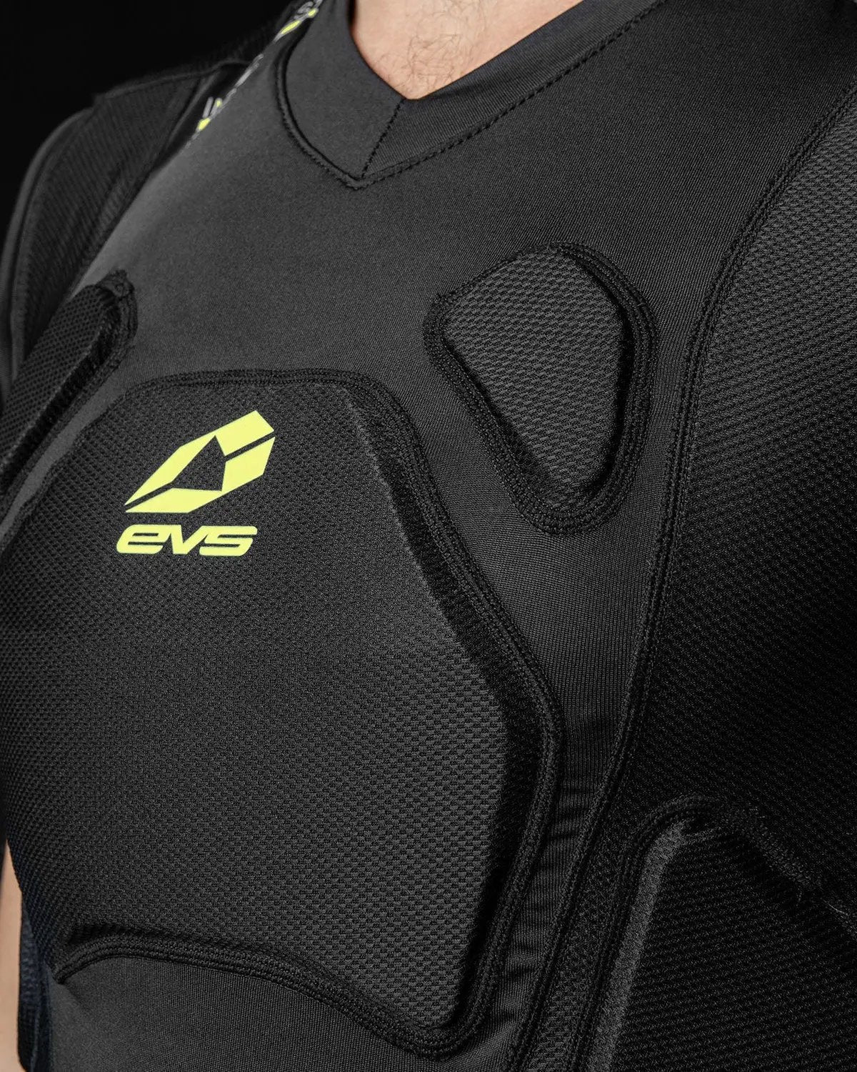 TUG Impact Vest undergear EVS Sports black reactive memory foam padding with neon-yellow logo on Tampa Home & Garden Store
