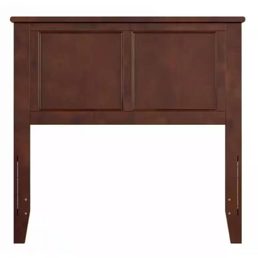Twin size traditional walnut wood headboard with two-panel design in finish by HomePacific on Tampa Home & Garden Store