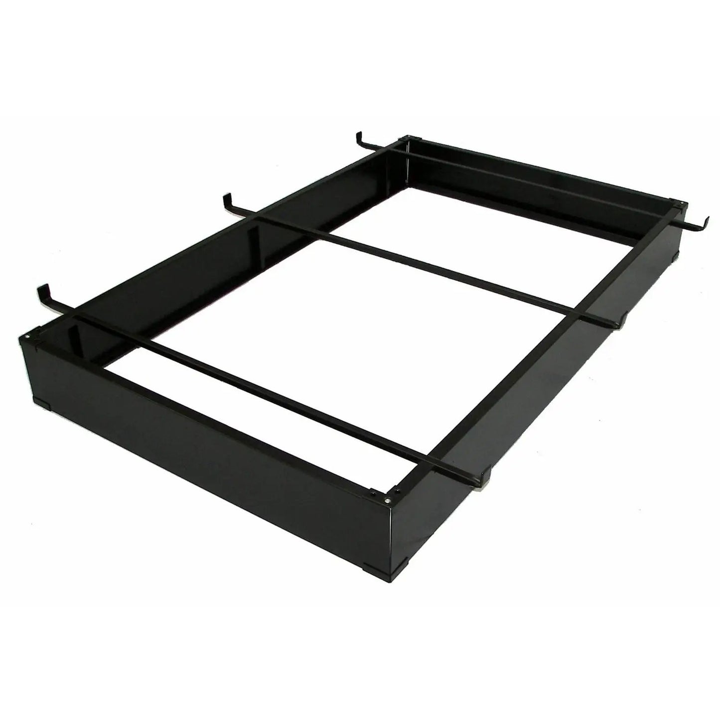 Twin / Twin XL Hotel Style Metal Bed Base Bed Frame in Espresso - 6-inch High - Tampa Home & Garden Store
