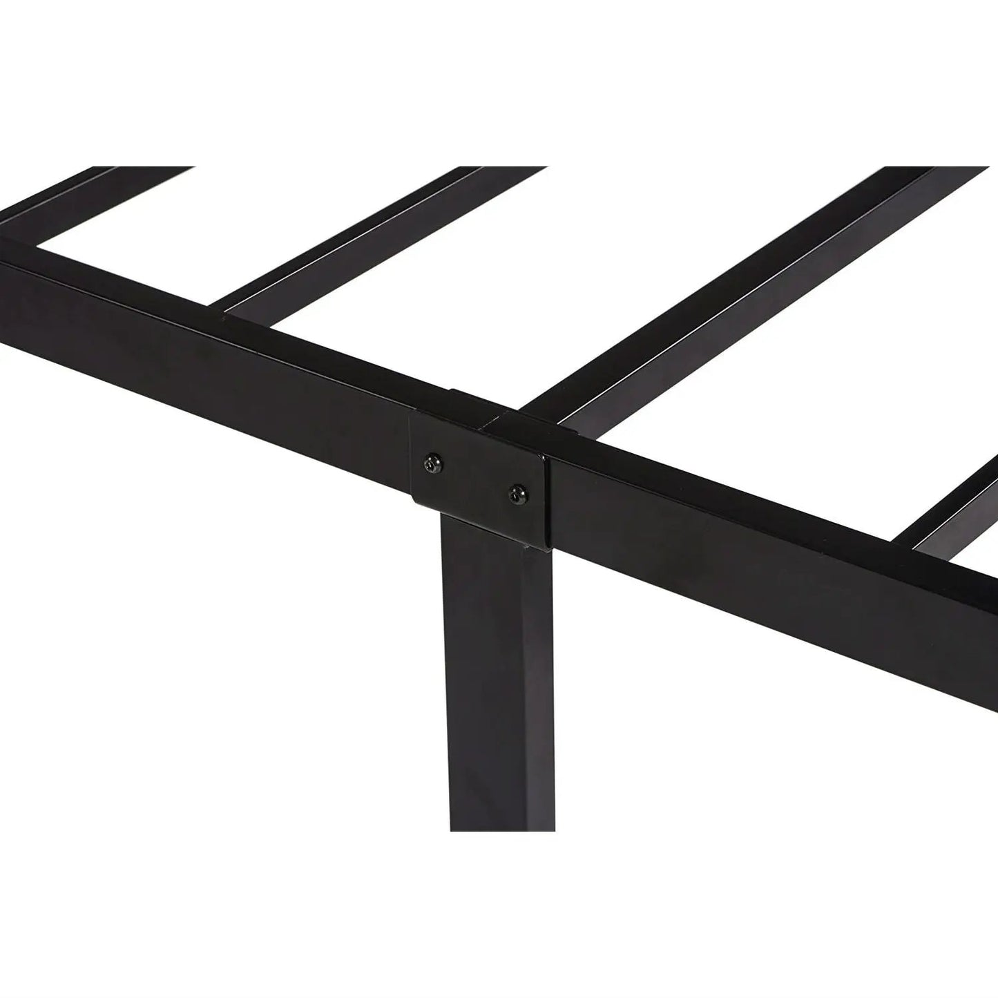 Twin XL Study Black Metal Platform Bed Frame - No Box-Springs Needed - Tampa Home & Garden Store