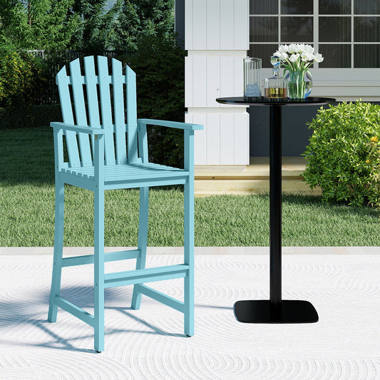 Tall Adirondack Chair with Armrests and Footrest for Deck - Tampa Home & Garden Store