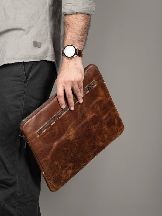 Tan Laptop Sleeve - Tampa Home & Garden Store