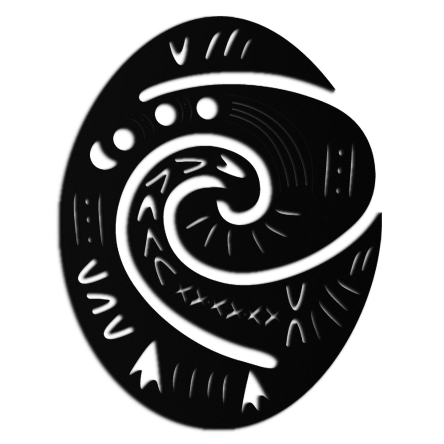 Te Fiti’s Heart Metal Wall Art – Polynesian Spiral Symbol Decor for Home- KAF406 - Tampa Home & Garden Store