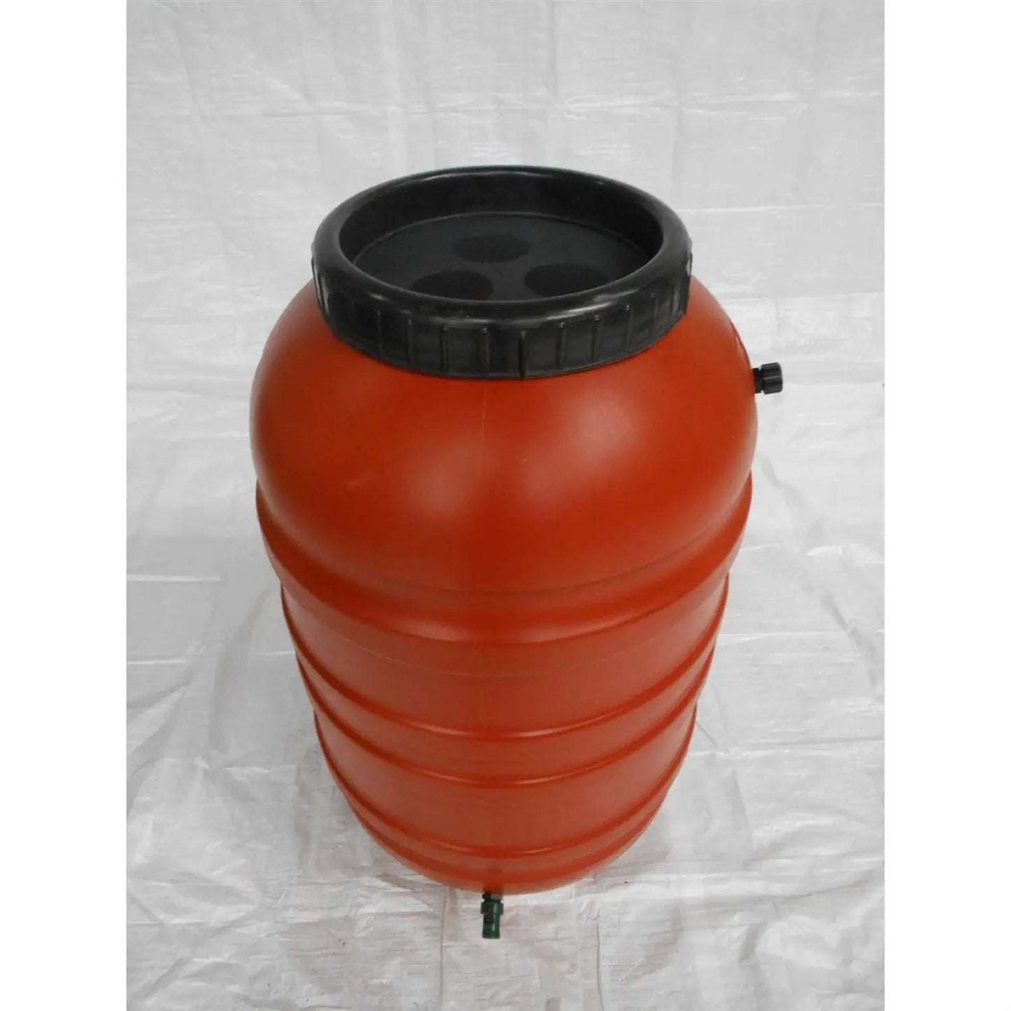 Terra Cotta Red 55-Gallon Rain Barrel with Spigot, HDPE by HomePacific on Tampa Home & Garden Store