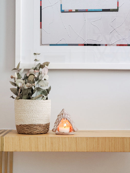 Terracotta Tea Light Candle Holder - Tree - Tampa Home & Garden Store