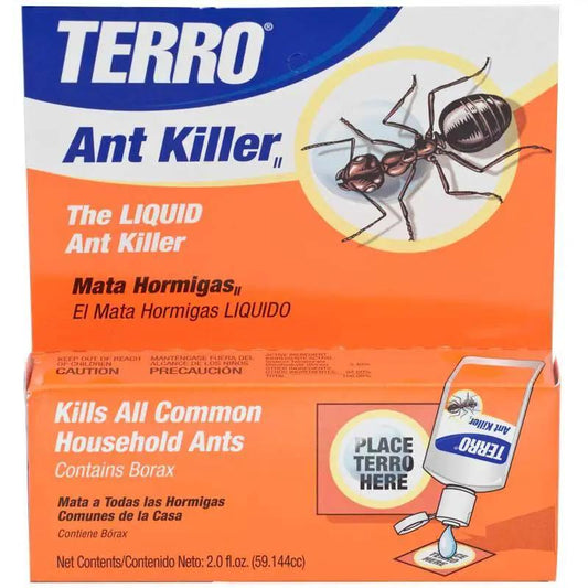 Terro Ant Killer liquid bait 2 oz orange box with Terro logo for pest control on Tampa Home & Garden Store