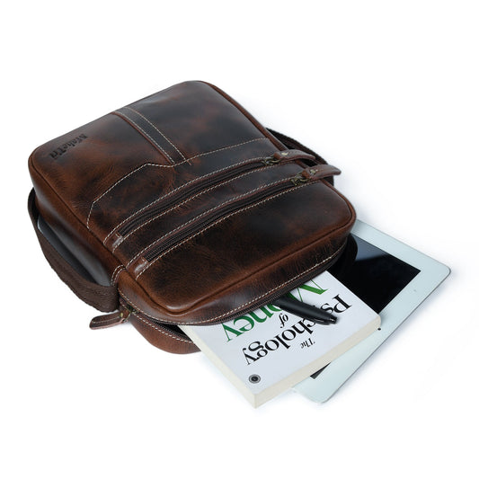 The Compact Messenger- Dark Brown - Tampa Home & Garden Store