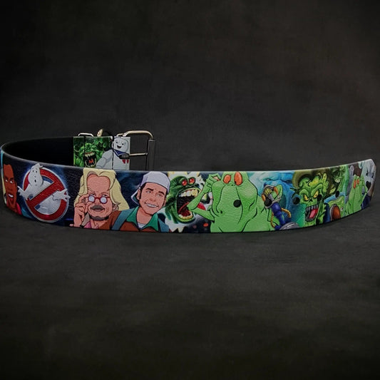 Ghostbuster Collar by Bestia Dog Gear - limited Halloween collection with comic print on Tampa Home & Garden Store