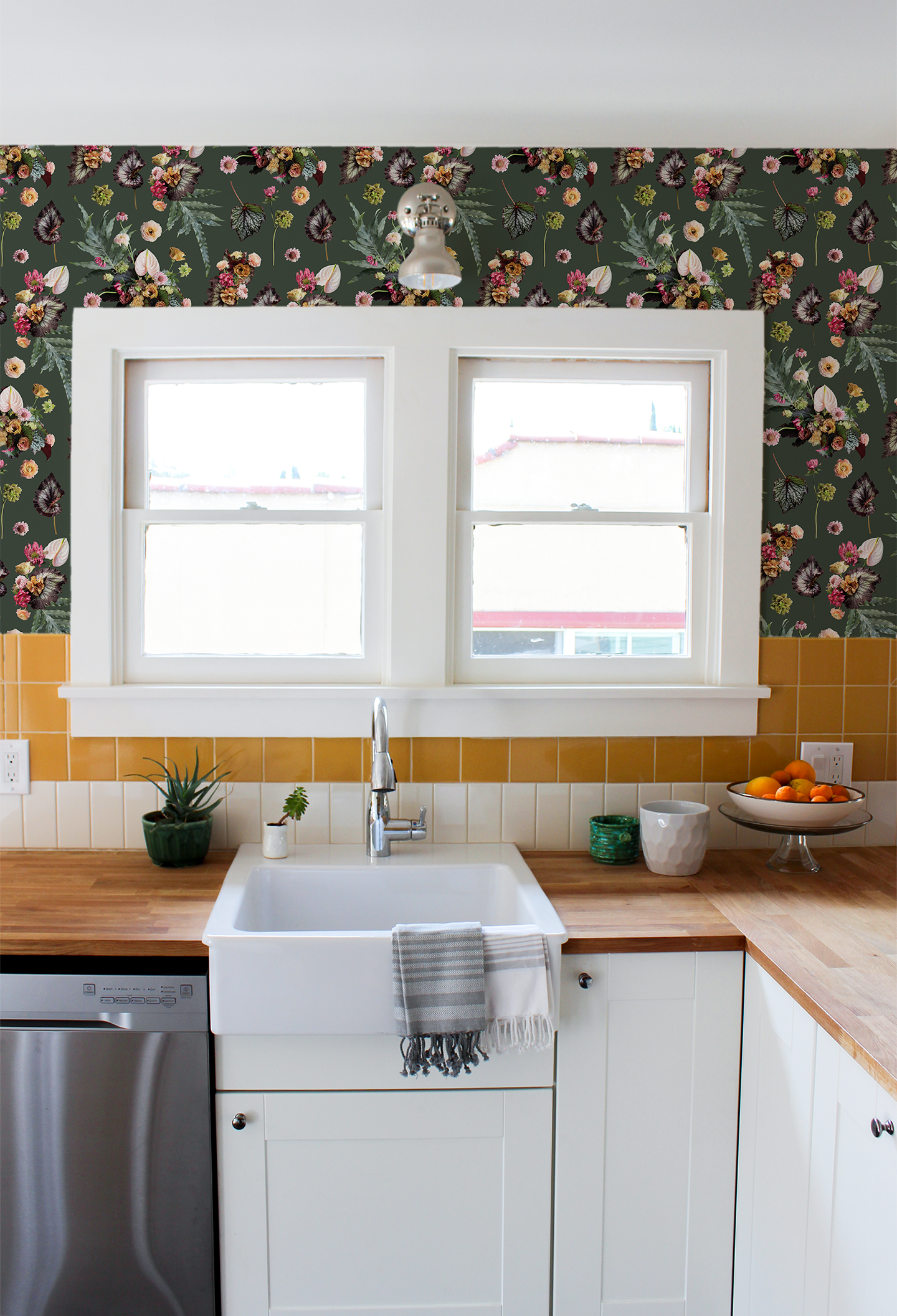 The Little Branch Wallpaper, green - Tampa Home & Garden Store