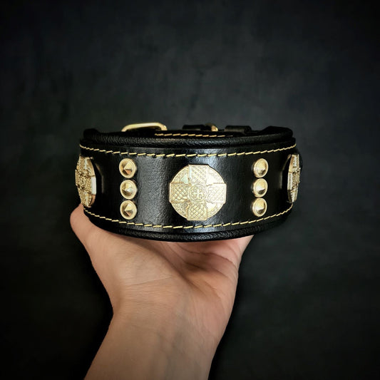 The "Maximus" collar 2 inch wide gold decoration - Tampa Home & Garden Store