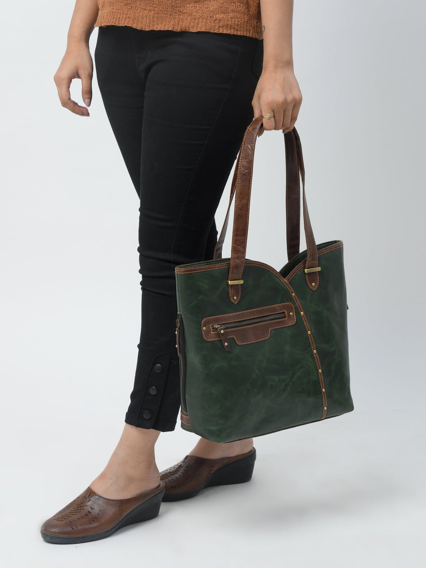 The Riley Handbag- Green - Tampa Home & Garden Store