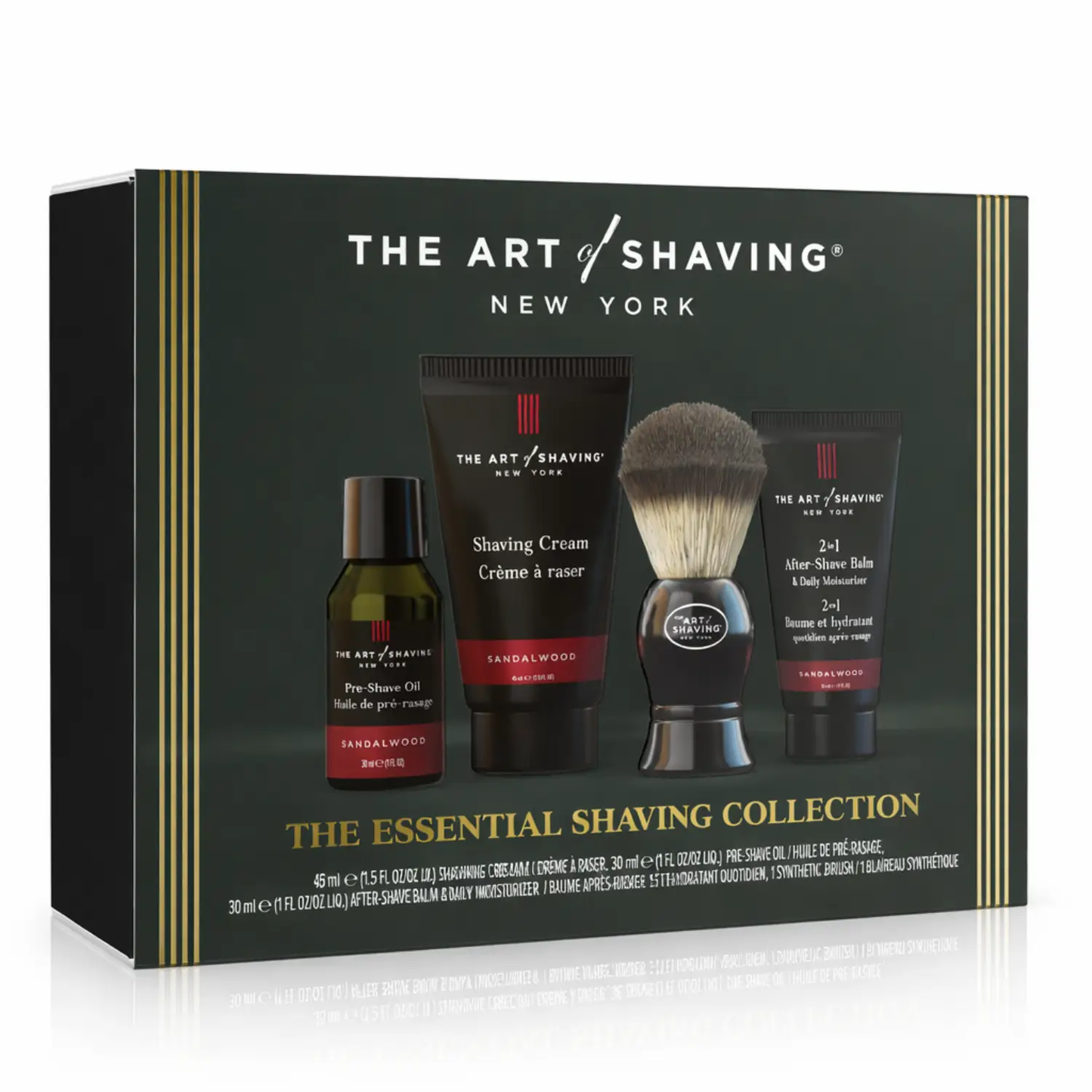 The Art of Shaving Sandalwood 4pc shaving kit: pre-shave oil, shaving cream, brush, balm on Tampa Home & Garden Store