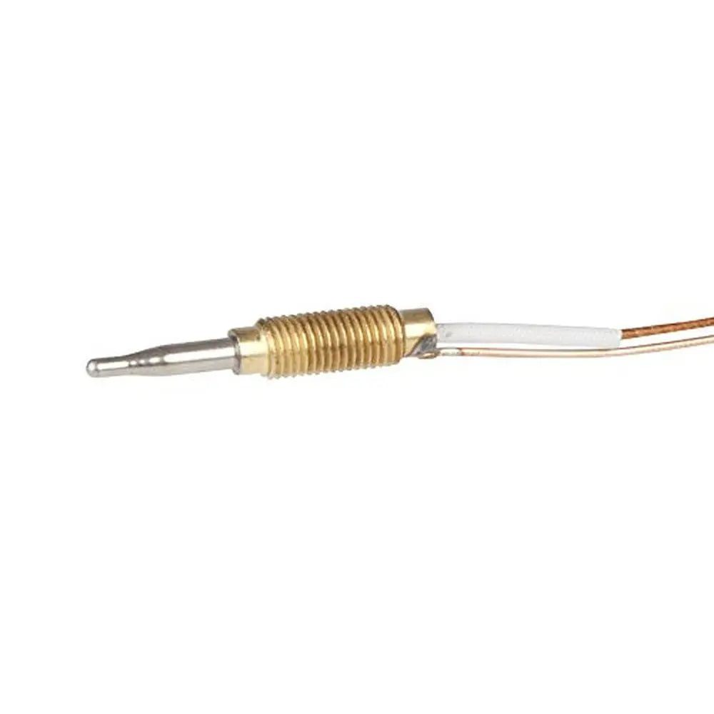 Threaded thermocouple replacement sensor for patio heaters, brass body with copper lead wires on Tampa Home & Garden Store