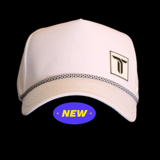 Thrive Elite Tour Pickleball Hat white water-repellent fabric with Thrive Pickleball logo on Tampa Home & Garden Store