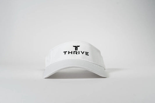 Pickleball Visor white with moisture-wicking fabric and Thrive branding on Tampa Home & Garden Store
